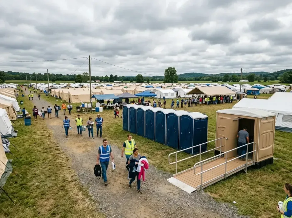 disaster-relief-camp-restrooms-010 — frequently asked questions, Dumpster & Portable Bathrooms Rental in North Liberty, IA
